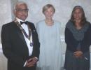 President Raj Mani, Veronica Bird and Bagshur Mani